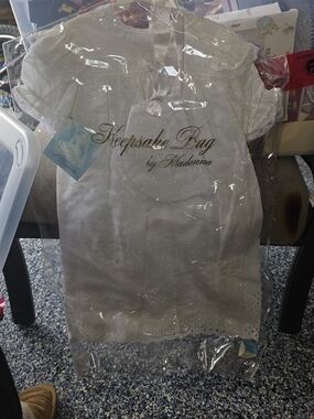 Adonna White Keepsake Bag Christening Gown